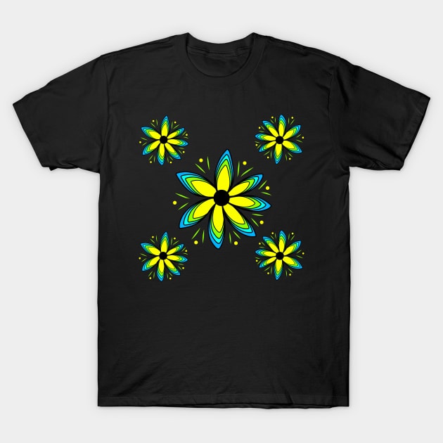 blooming flower pattern blossom blooms petals T-Shirt by rh_naturestyles